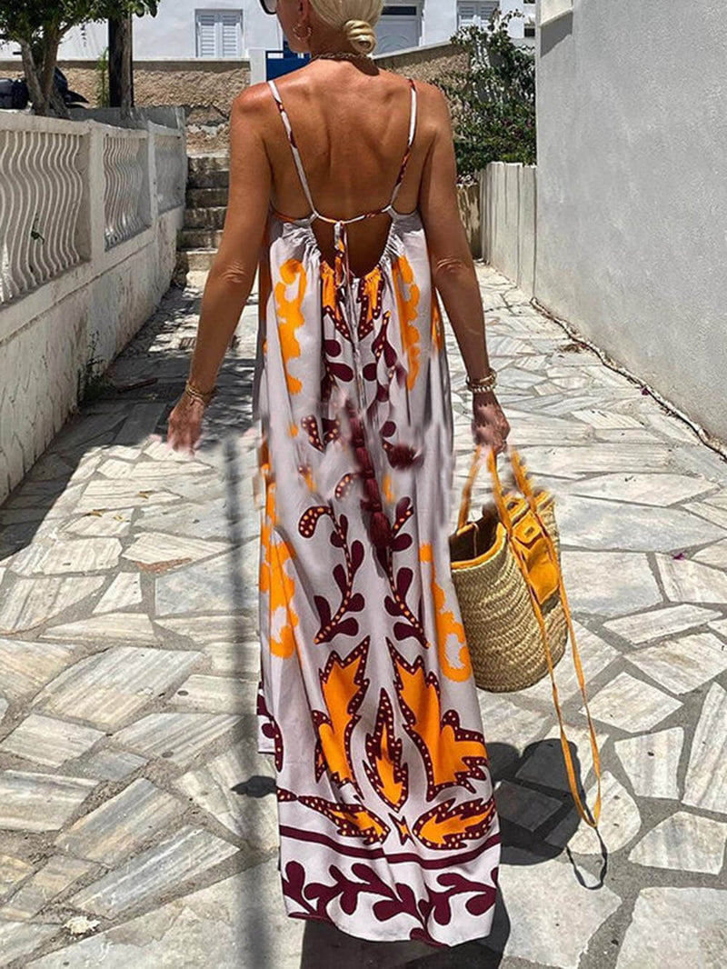 Vena ™- Robe Longue Évasée à Bretelles