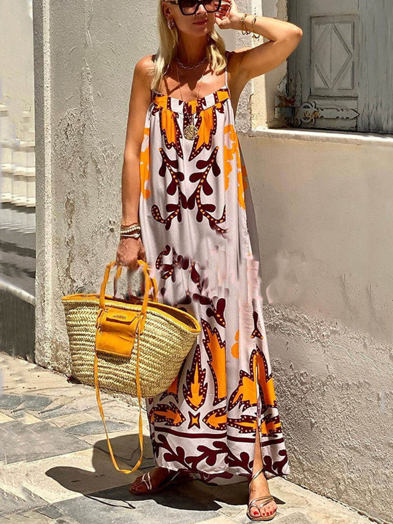 Vena ™- Robe Longue Évasée à Bretelles