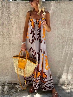 Vena ™- Robe Longue Évasée à Bretelles