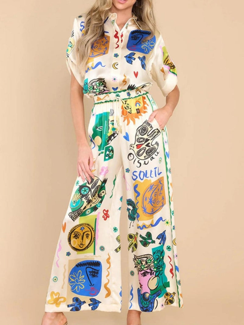 Vena™-Loose Satin Suit