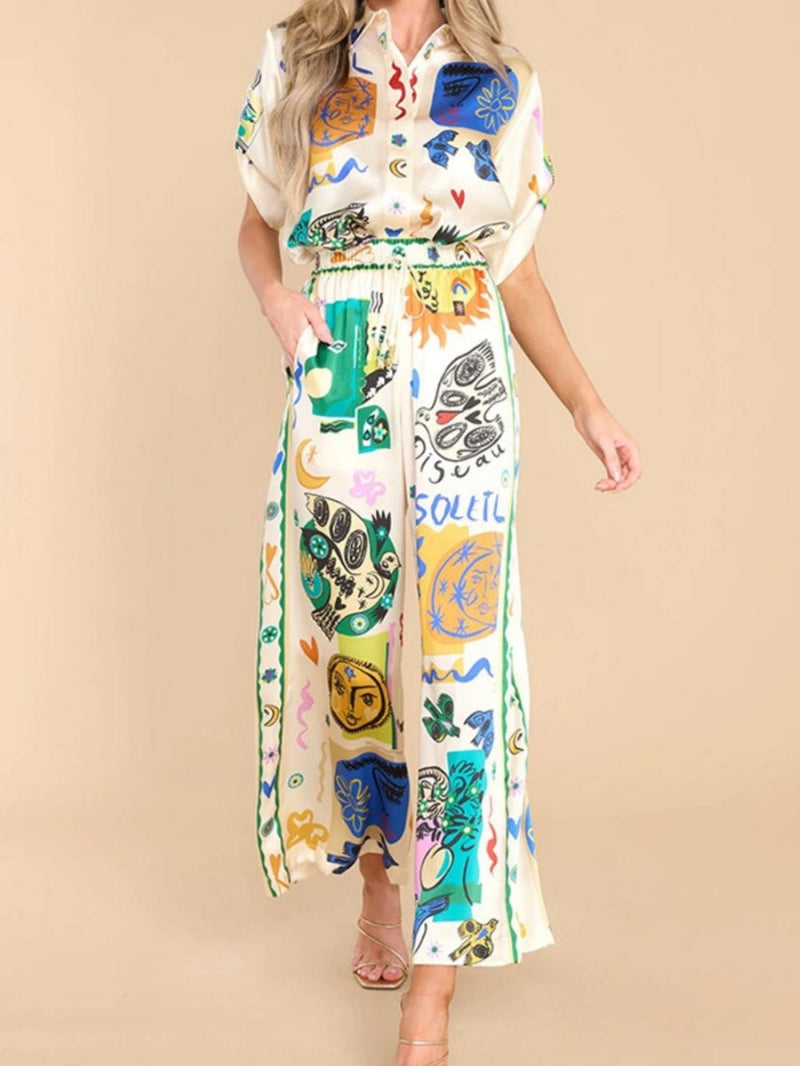 Vena™-Loose Satin Suit