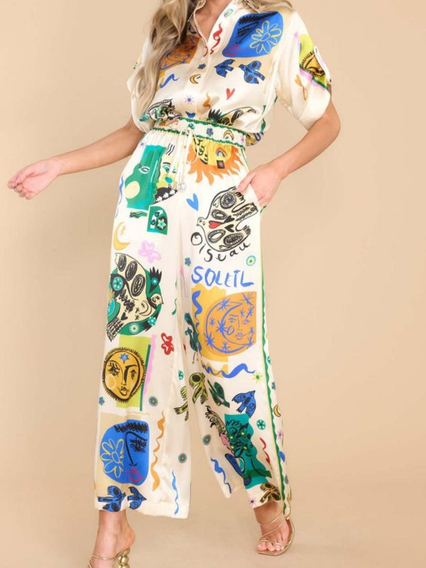 Vena™-Loose Satin Suit