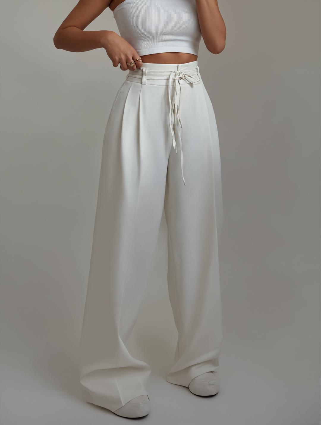 Lina – Pantalon Large Signature